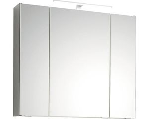 Spiegelschrank Pelipal Capri 80 x 16 x 70 cm grau 3-türig