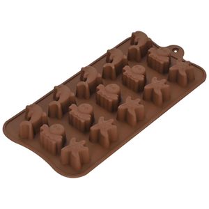 Schokoladenform nicht schicke, einfache Deparieren von DIY-Lebensmittel-Silikon-Cartoon Liebe Herz Zahlen Süßigkeitenform Backwerkzeuge-M