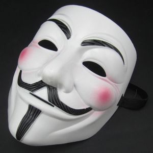 V wie for Vendetta Mask - Guy Fawkes Mask - Beige Halloween Karneval Anonymous