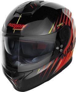 Nolan N80-8 Kosmos N-Com Helm, schwarz/rot, 2XL (64)