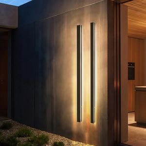 Yakimz Wandlampe LED Wandleuchte Innen Modern Wandleuchten für Wohnzimmer Schlafzimmer Treppenhaus 80cm 18W Warmweiß