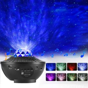 LED Musik Projektor Sternenhimmel Lampe Wasserwellen Welleneffekt Nachtlicht Lautsprecher
