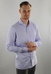 Vercate - Bügelfreies Hemd - Flieder - Slim Fit - Royal Oxford - Herren - Größe 43/XL