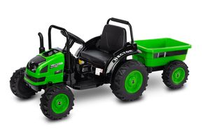 Toyz HECTOR Elektrischer Kindertraktor mit Anhänger, Fahrzeug - Grün