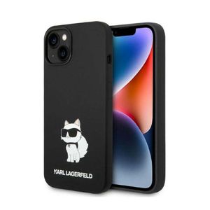 Karl Lagerfeld Liquid Silicone Case Choupette iPhone 14 Plus Black
