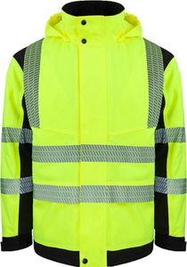 Bezpečnostná softshellová bunda Korntex Premium Printable Hi-Vis Copenhagen