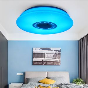 ECSEE 120W 40cm  Deckenleuchte Deckenlampe Lautsprecher bluetooth APP RGB LED Dimmbar