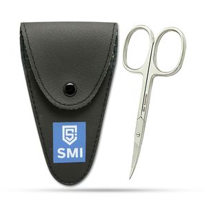 SMI Nagelschere - Nagelhautschere - Gebogen Hautschere - Nagelschere Maniküre Schere + Etui