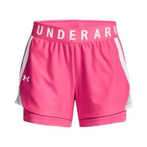 UNDER ARMOUR Play Up 2-in-1 Shorts Damen 653 - cerise/white/white S