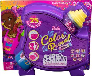 Barbie Colour Reveal Glitter! Lalka zmieniająca włosy, niebieski brokat