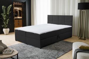 VENASI BETTY Boxspringbett 180x200 mit Bettkästen H2/H3 Matratze SCHWARZ VENASI BETTY Boxspringbett 180x200 mit Bettkästen H2/H3 Matratze SCHWARZ