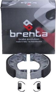 Brzdové čelisti 90x18 mm s pružinami Brenta 0151 pro Hercules Prima M 2 3 4 5 / Piaggio Ciao Si Bravo
