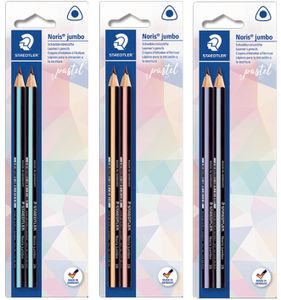 STAEDTLER Bleistift Noris Pastell 2er- Set Dreikant