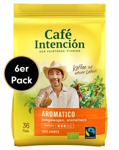 Kaffeepad-Sparpaket AROMATICO von Café Intención, 6x36 Stück