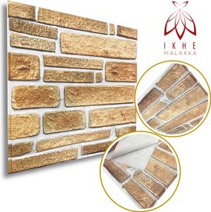 3D Paneele EPE - Schaum PVC SELBSTKLEBEND Tapeten Wandpaneele Steinoptik Fliesenimitat Wasserdicht Wandverkleidung Aufkleber 30x30cm JM-WP517