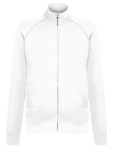Fruit of the Loom - New Lightweight Sweat Jacket - White - XL