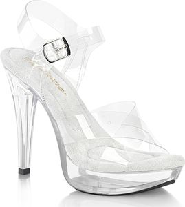 COCKTAIL-507 Fabulicious vegane Damen High Heels transparente Platausandaletten
