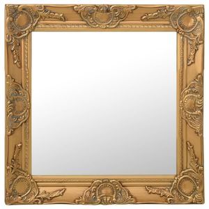 vidaXL Nástěnné zrcadlo v barokním stylu 50x50 cm zlaté
