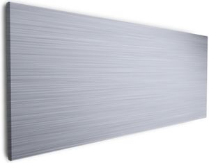 Wallario Premium Leinwandbild Muster aus grauen Streifen - Schraffur in Größe 50 x 125 cm