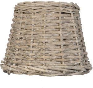 Clayre & Eef Lampenschirm Ø 20x15 cm Beige Rattan Rund