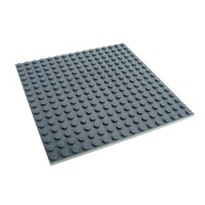 1x Lego Bau Platte 16x16 neu-dunkel grau beidseitig bespielbar Grundplatte 91405