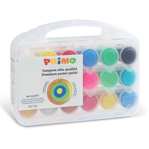 Primo PRIMO - Plakkaatverf Metal+Fluo (18x25ml) in koffer