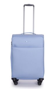 Stratic Reisekoffer  Light + Trolley 68 cm  erweiterbar  4 Rollen 61 l - Blau