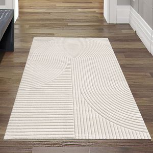 Moderner Teppich mit 3D Bogen Muster Größe - 80 x 150 cm
