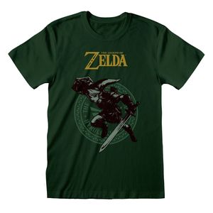 Nintendo Legend Of Zelda T-Shirt L Grün Uni Link Pose