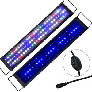 LED Aquarium Belauchtung ohnen Timer Vollspektrum RGB Abdackung Aufsatzleuchte Lampeenm Leuchte Tank