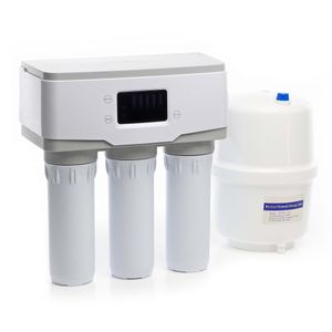 Naturewater NW-5-50RODT Osmoseanlage 190L/Tag, 5-Stufen Trinkwasser Umkehrosmoseanlage mit Display und LED-Filterwechselerinnerung