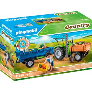 PLAYMOBIL Country 71249 Traktor mit Hänger