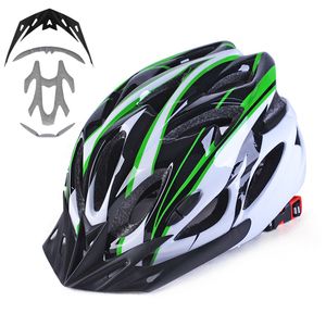 Fahrradhelm für Erwachsene Männer Frauen, EPS-Körper + PC-Schale, MTB-Mountainbike-Helm mit abnehmbarem Visier und Polsterung, verstellbarer Fahrradhelm 57 - 63 cm, Schwarz+grün