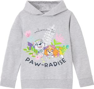 Paw Patrol - "Paw-Radise" Kapuzenpullover für Mädchen NS7895 (116) (Grau meliert)