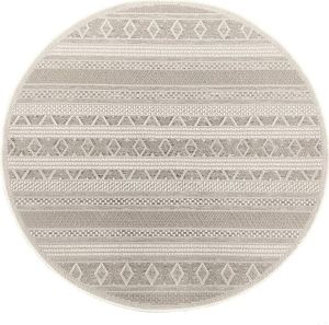 Outdoor Teppich Flachgewebe Balkonteppich Terasse Küchenteppich Wetterfest Beige Grau Rund Outdoor Teppich Flachgewebe Balkonteppich Terasse Küchenteppich Wetterfest Beige Grau Rund
