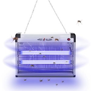 Jiubiaz Insektenvernichter Fliegenfänger Draußen Mückenfalle LED 40W