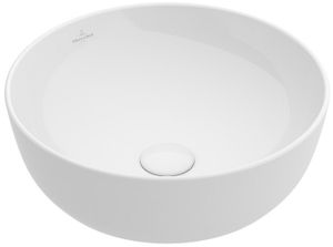 Villeroy & Boch Artis - Umyvadlo na desku, průměr 430 mm, CeramicPlus, alpská bílá 417943R1