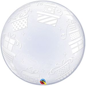 Deco Bubble Ballon Präsent 61 cm unaufgeblasen Ballongas geeignet