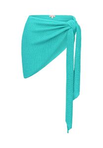 Moda Minx Sarong Scrunch Short Ruffle mit seitlicher Bindung Turquoise S/M