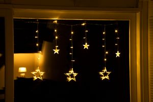 LED Sternenvorhang mit 63 LEDs
