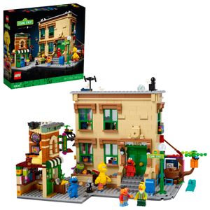 LEGO 21324 Ideas 123 Sesame Street Bauset für Erwachsene mit Figuren von Krümelmonster, Elmo, Bert, Ernie und Bibo