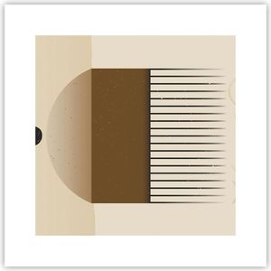 Poster - Poster ohne Rahmen - Abstraktion Geometrisch Boho - 30x30 cm - Wand Bild - Wanddeko - Wandbilder - Kunstposter - Wandposter - Bilder - Kunstdruck - Wanddekoration - Wandbild - P2XAC30x30-4826