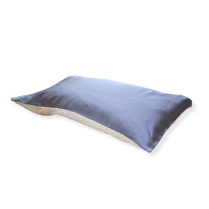 ORIGNEE® Seiden-Kissenbezug aus 100% Maulbeerseide, Blue & White, 80x80cm ORIGNEE® Seiden-Kissenbezug aus 100% Maulbeerseide, Blue & White, 80x80cm