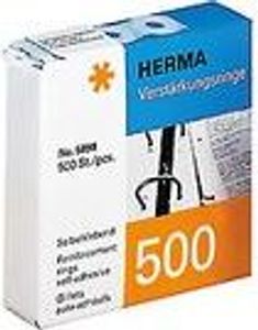 Vyztužovací kroužky HERMA 500x transparentní