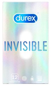 Durex Invisible extra dünne Kondome Präservative Verhütungsmittel 12 Stück