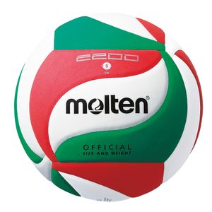 molten Volleyball Trainingsball V5M2200 Weiß/Grün/Rot Gr. 5