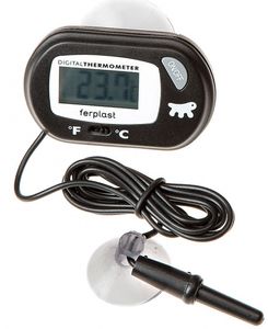 thermometer für Aquarien 5,8 cm schwarz