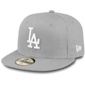 New Era - MLB Los Angeles Dodgers Essential 59Fifty Cap - grey : 7 1/2 (59,6cm) Größe: 7 1/2 (59,6cm)