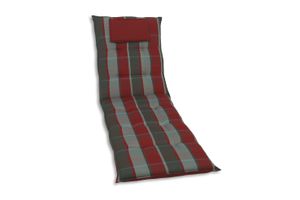 GO-DE Textil, Liegenauflage, Wendeauflage, Karo rot, 23516-05