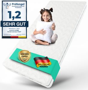 Kindermatratze COZY 80 x 160 cm mit waschbarem Bezug - Matratze für Kinderbett